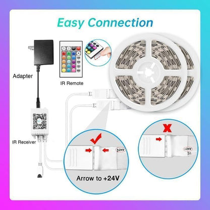 100 FT LED Strip Lights,Rope Lights,Bluetooth APP Control,Color Changing Light Strip,Lights Sync with Music,Para Cuarto,Led Lights for Bedroom（Packaging Error Described as 30FT）