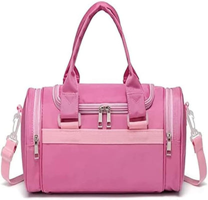 Kids Ballerina Dance Bag for Girls, Duffel Is the Perfect Size for Ballet Class,Dance Recitals ,Weekend Overnight, Short Trips,Carry-On Size